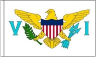 US Virgin Islands Hand Waving Flags